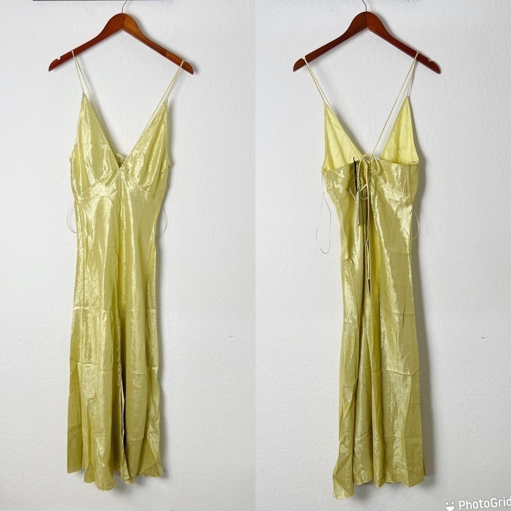 Forte Forte jacquard plunging V-neck midi dress - Picture 2 of 9